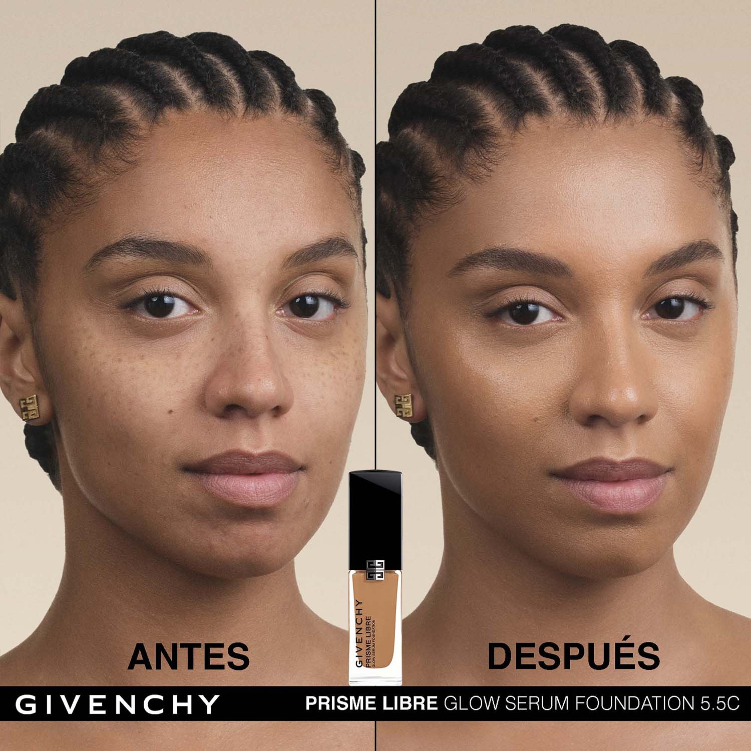 PRISME LIBRE GLOW SERUM FOUNDATION. BASE DE MAQUILLAJE EN SUERO QUE MEJORA LA PIEL, LUMINOSIDAD 24H E HIDRATACIÓN 48 H (BASE DE MAQUILLAJE EN SUERO)